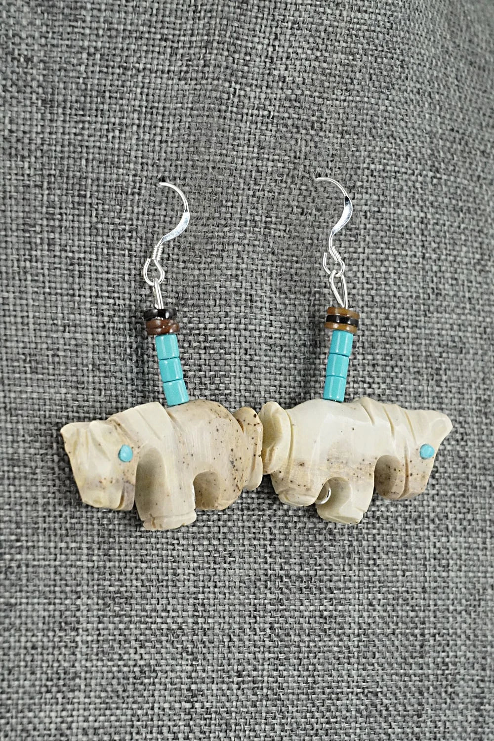Multi-Stone Horse Fetish & Sterling Silver Necklace Set - Dannette Laate