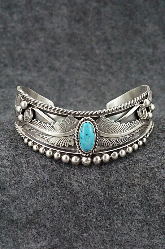 Turquoise & Sterling Silver Bracelet - Tom Lewis