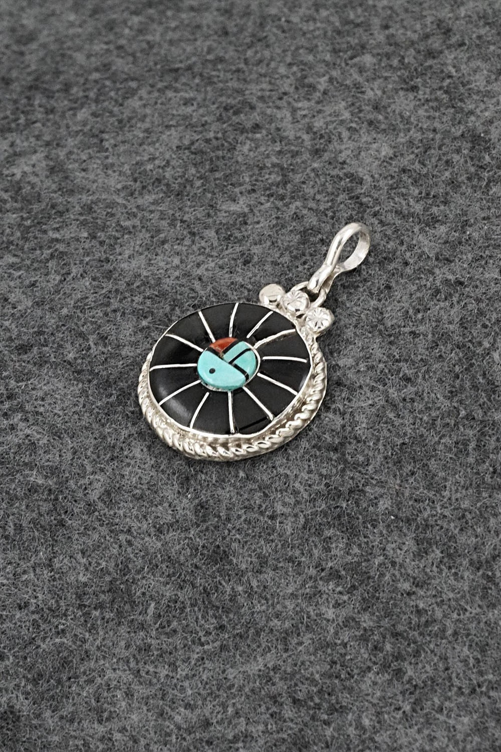 Multi-Stone & Sterling Silver Pendant - Ola Eriacho