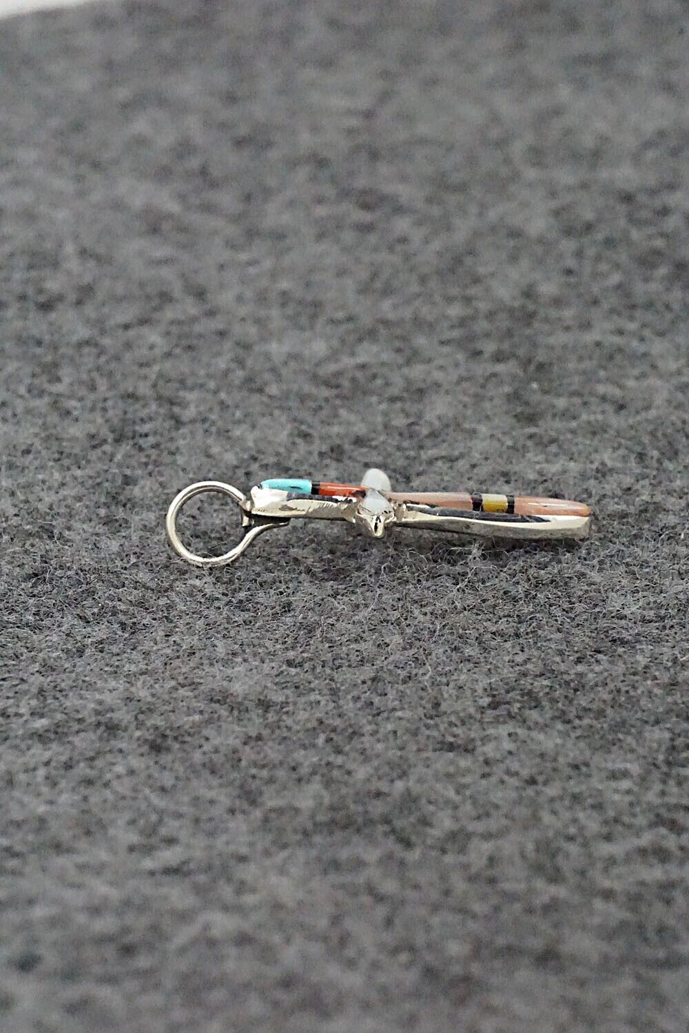 Multi-Stone & Sterling Silver Pendant - Lynette Bowannie