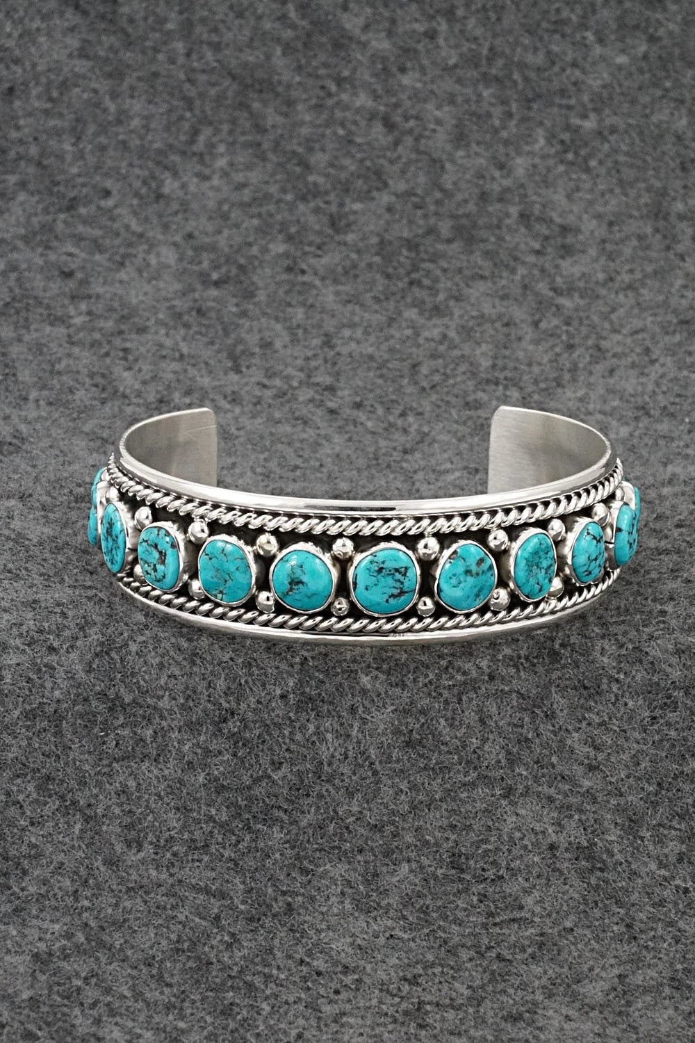 Turquoise & Sterling Silver Bracelet - Chester Charley