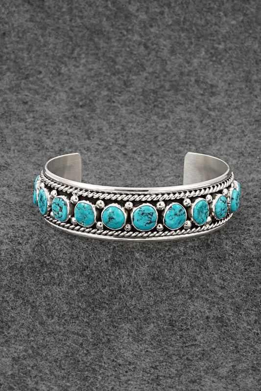 Turquoise & Sterling Silver Bracelet - Chester Charley