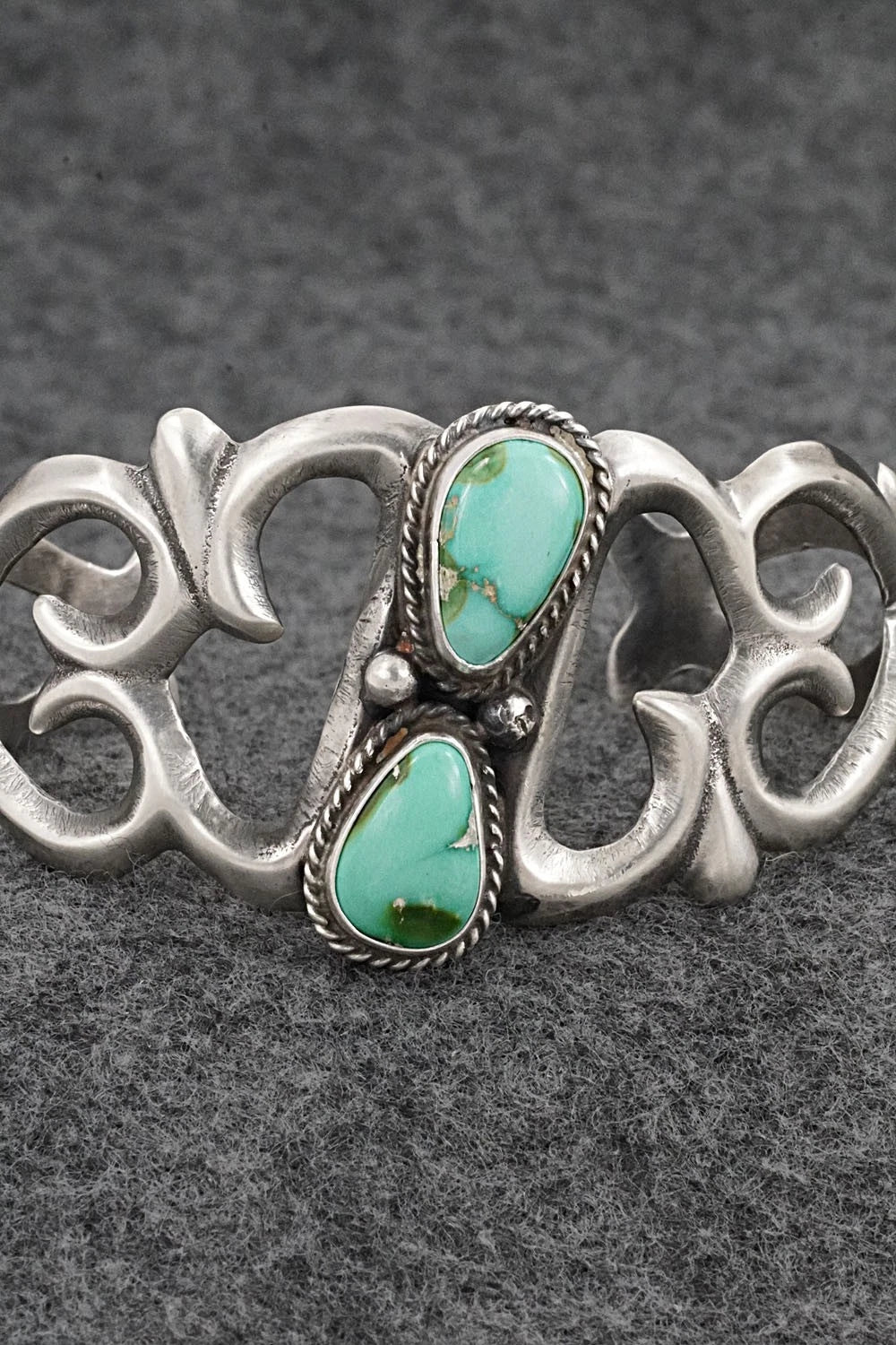 Turquoise & Sterling Silver Bracelet - Eugene Gruber