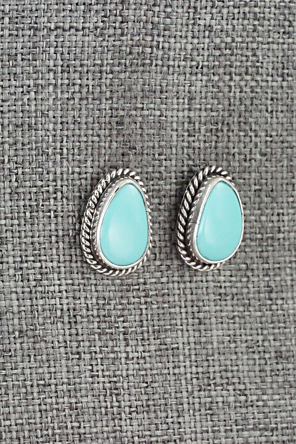 Turquoise & Sterling Silver Earrings - Marco Begaye