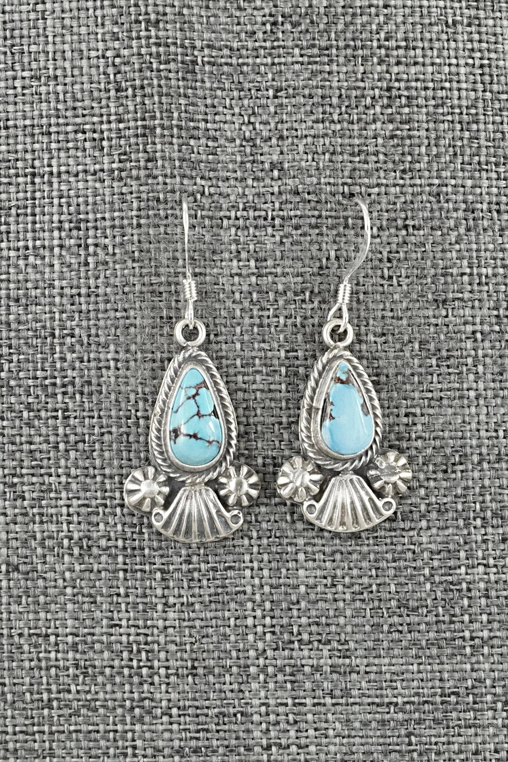 Turquoise & Sterling Silver Earrings - Verley Betone