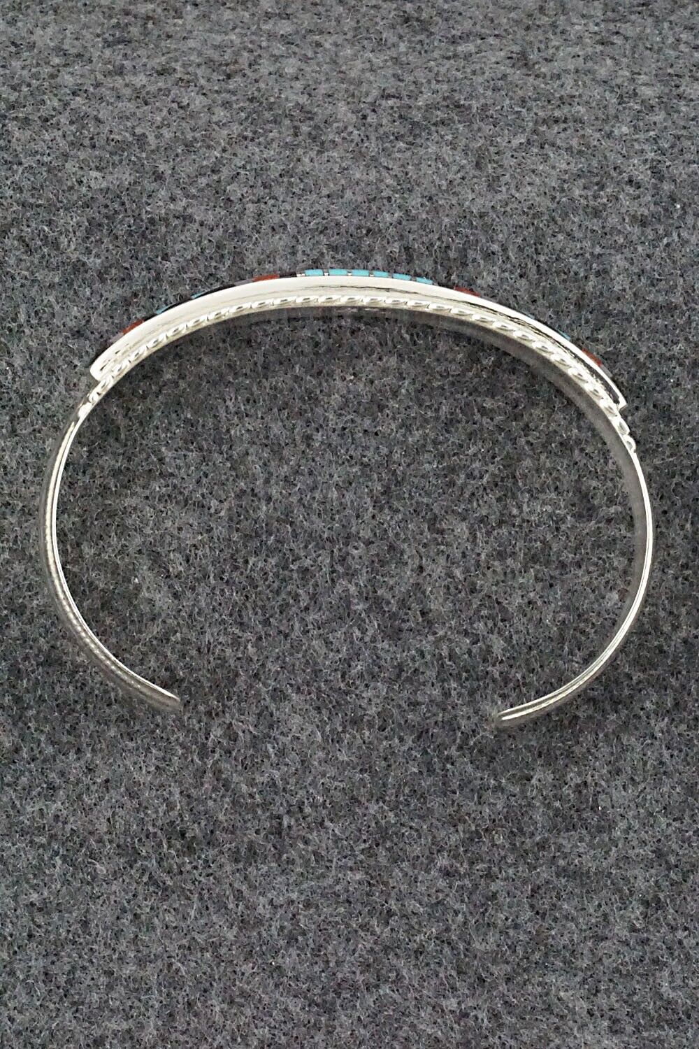 Multi Stone & Sterling Silver Inlay Bracelet - Rebecca Sheyka