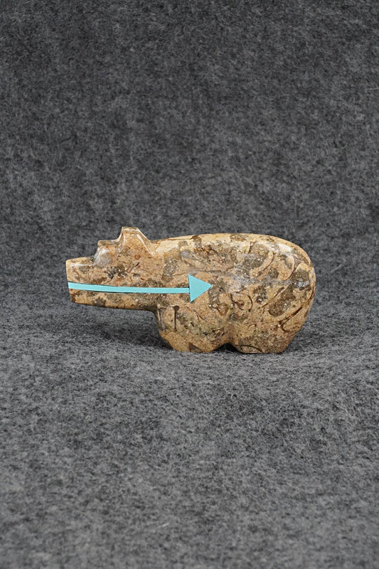Bear Zuni Fetish Carving - Bernard Laiwakete