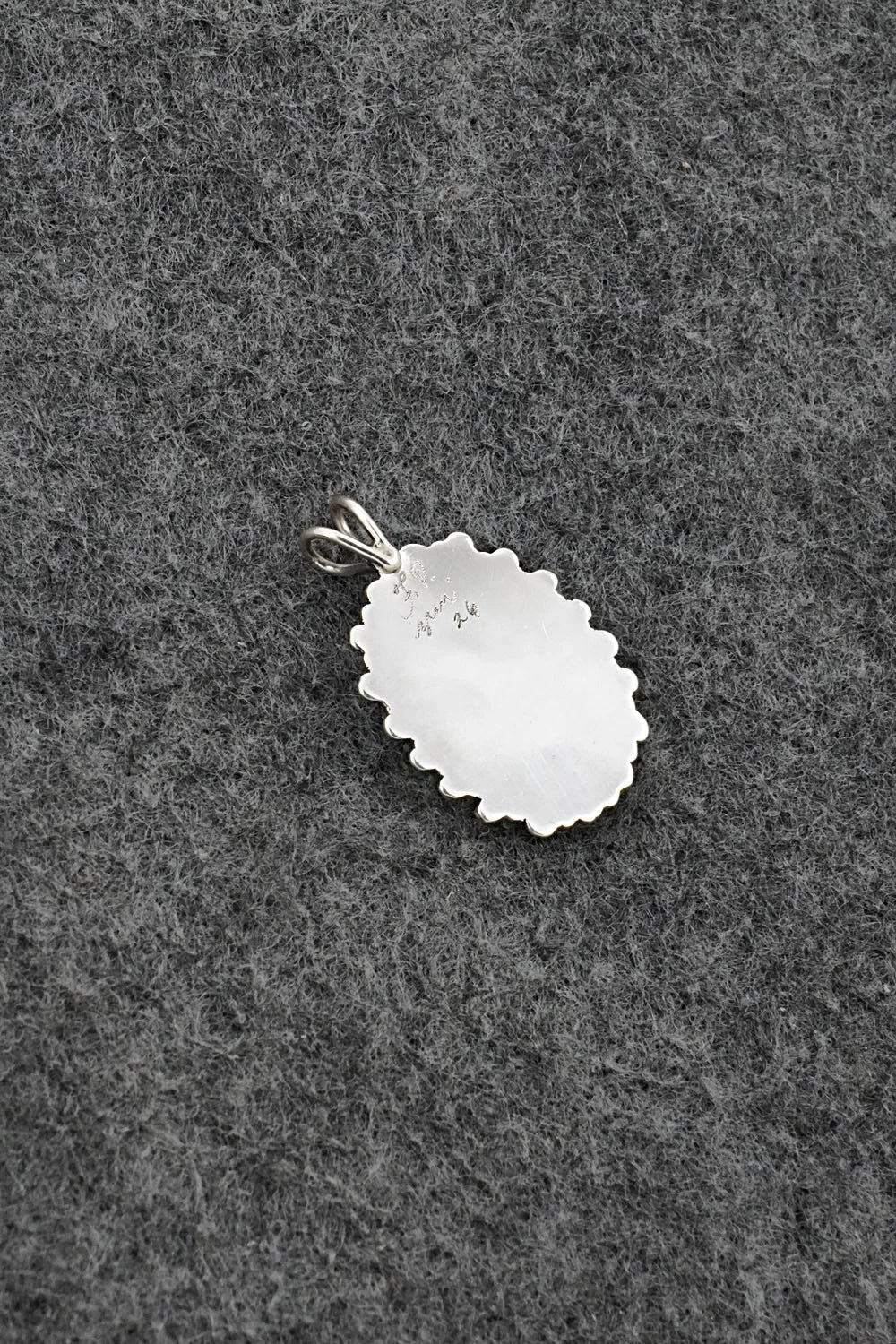 Turquoise & Sterling Silver Pendant - Fritzon Owaleon