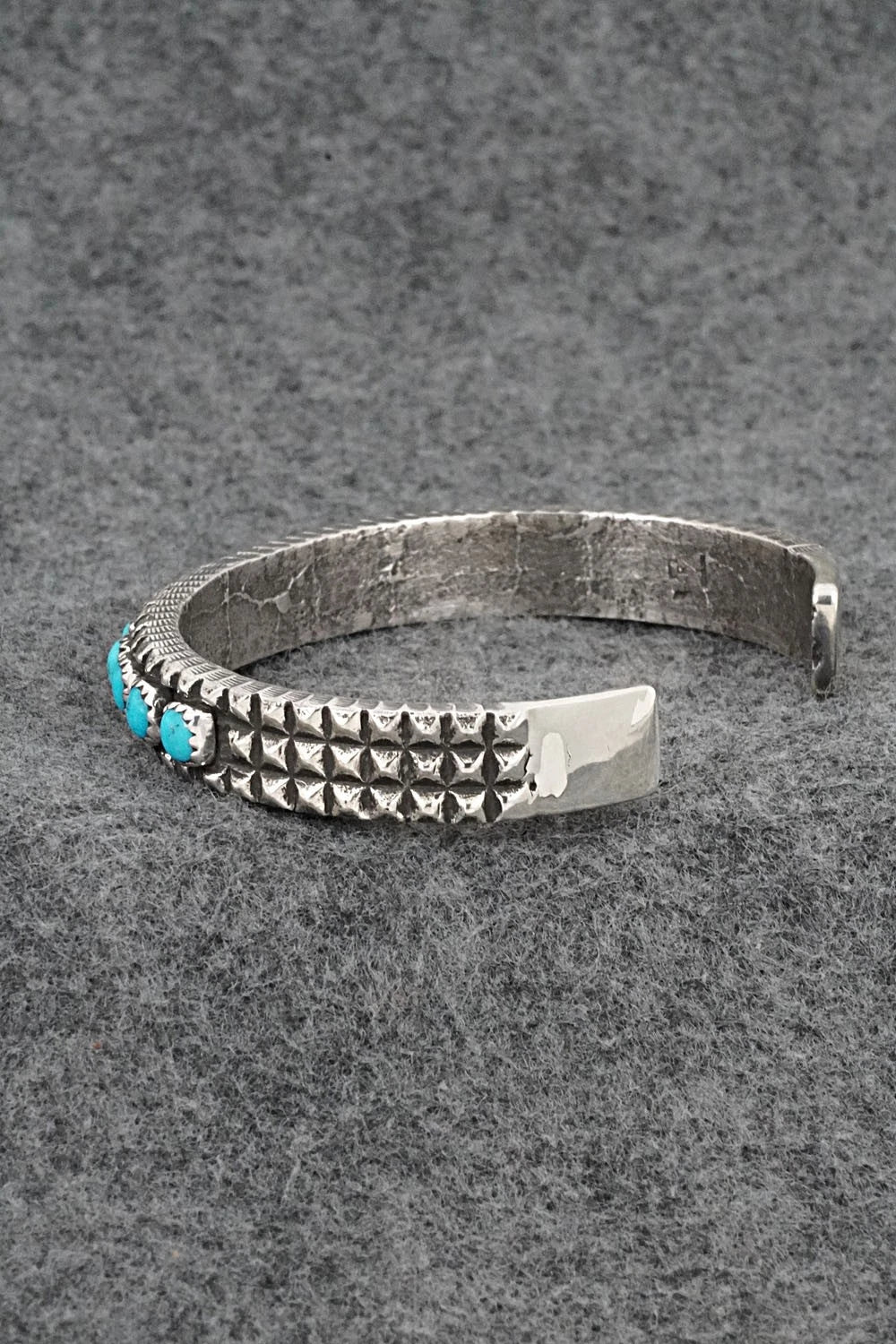 Turquoise & Sterling Silver Bracelet - Ernest Rangel
