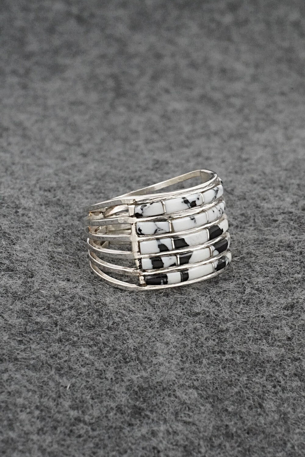 White Buffalo & Sterling Silver Ring - Jamie Johnson - Size 10