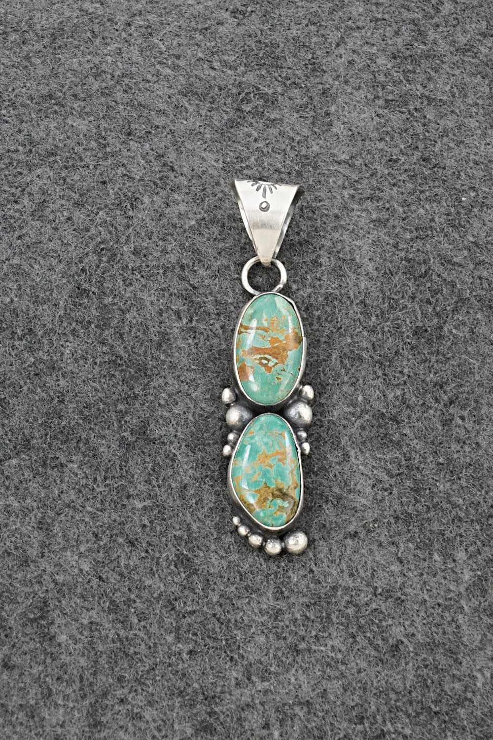 Turquoise & Sterling Silver Pendant - Antwone Brown