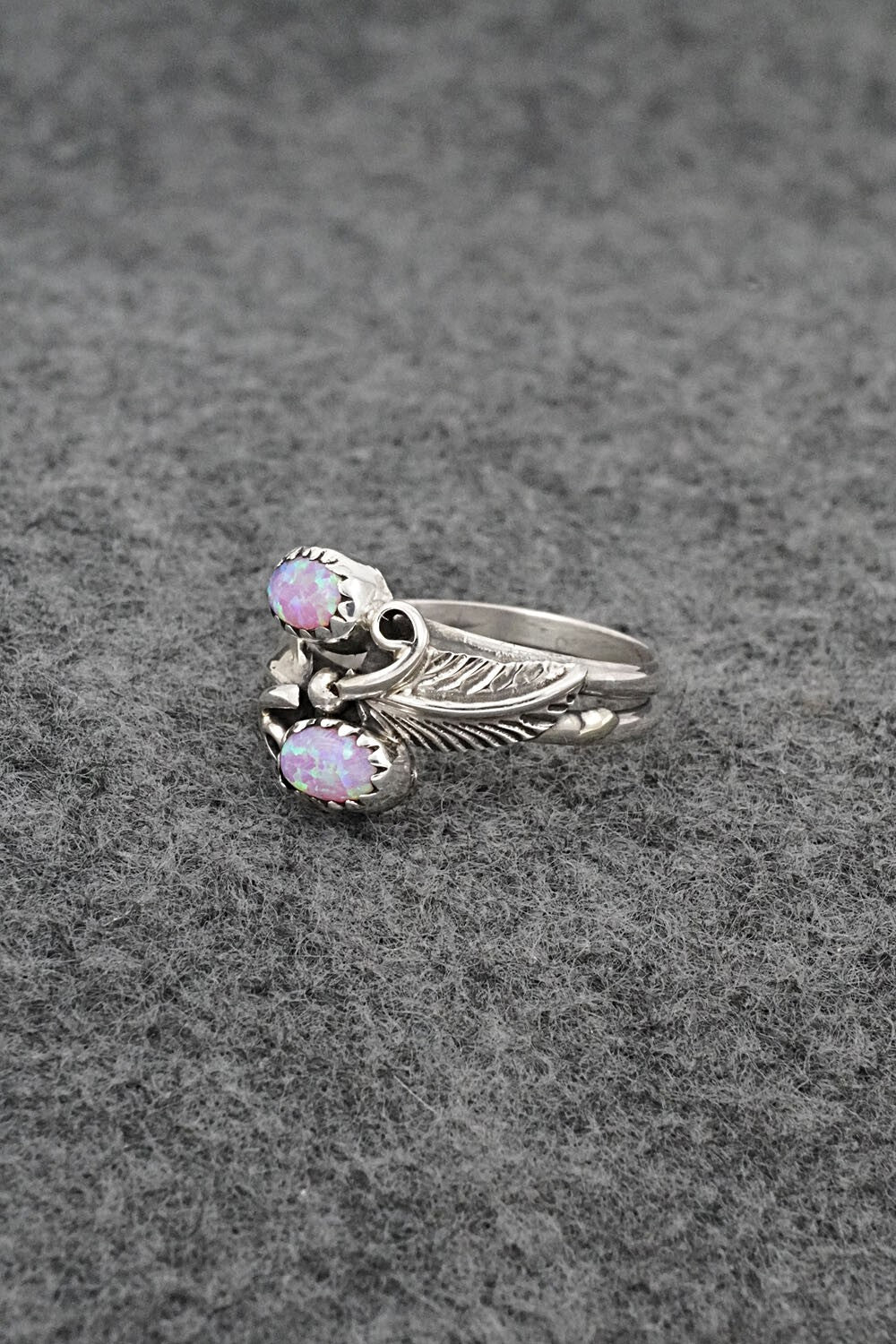 Opalite & Sterling Silver Ring - Harry B. Yazzie - Size 7.75