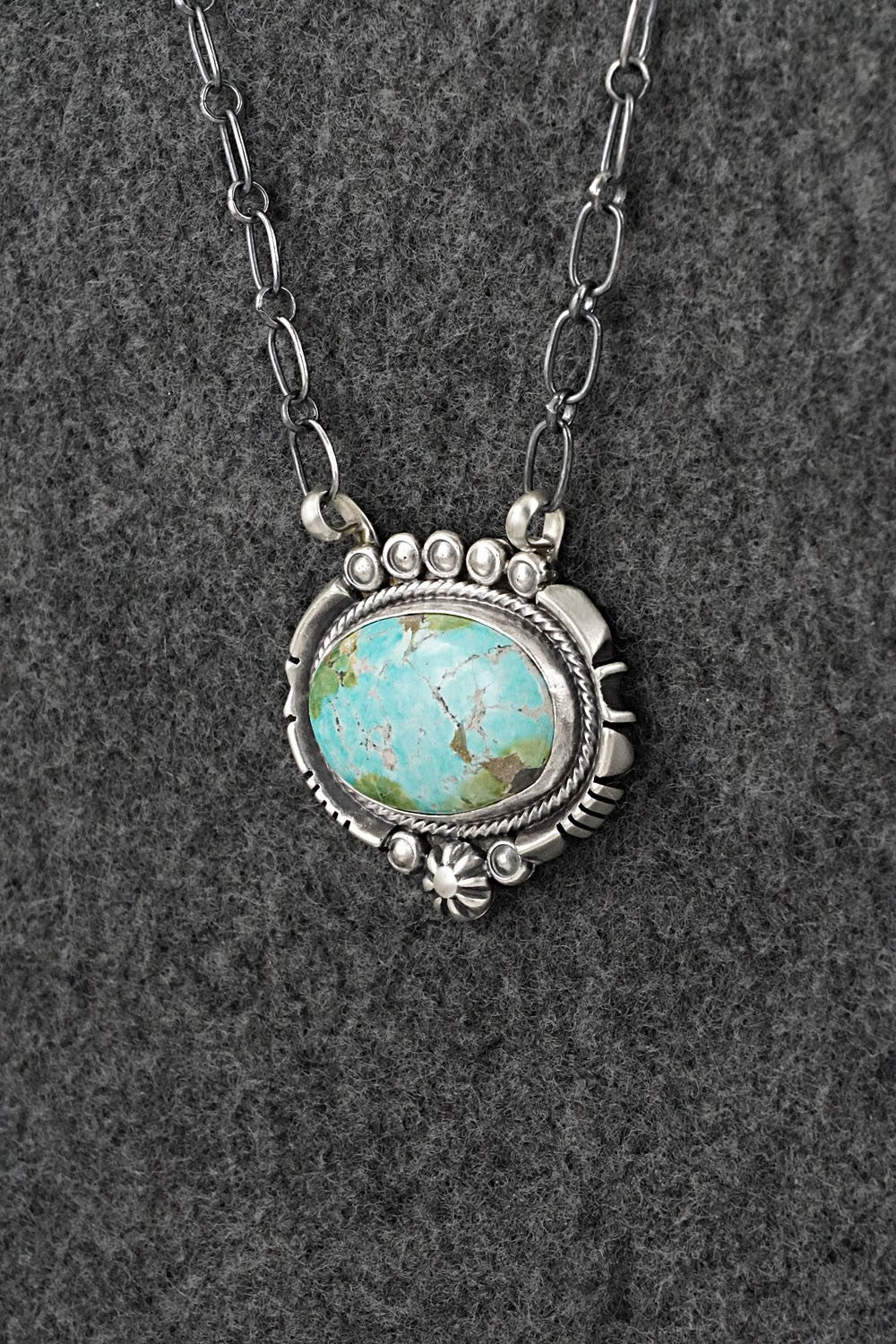 Turquoise & Sterling Silver Necklace - Daniel Benally