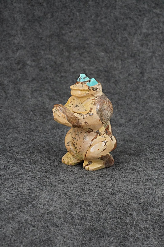 Frog Zuni Fetish Carving - Freddie Leekya