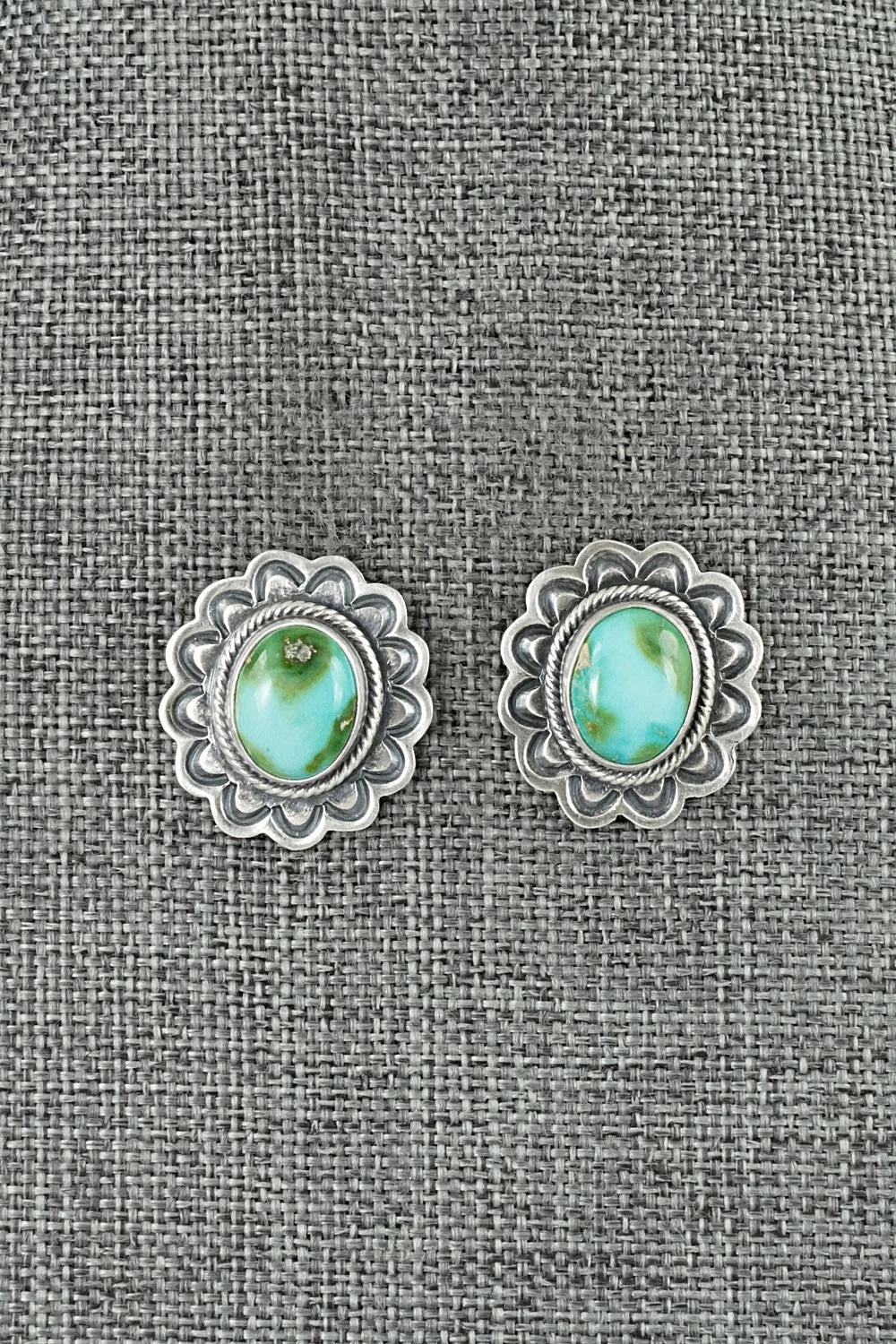 Turquoise & Sterling Silver Squash Blossom Set - Randy Boyd