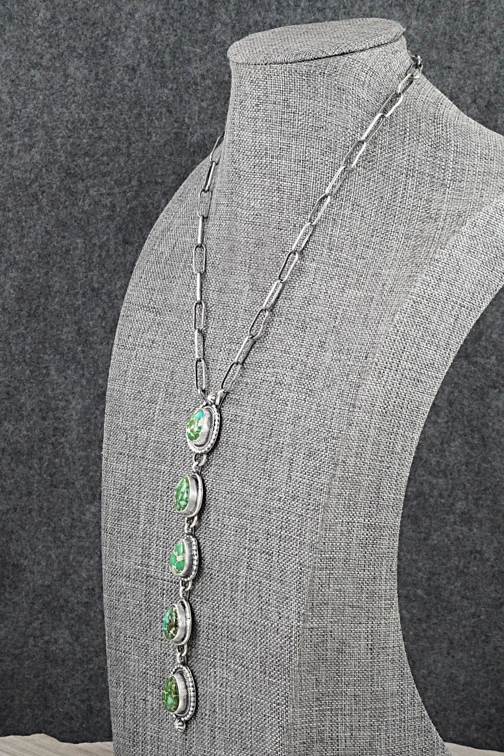 Turquoise & Sterling Silver Necklace - Bobby Johnson