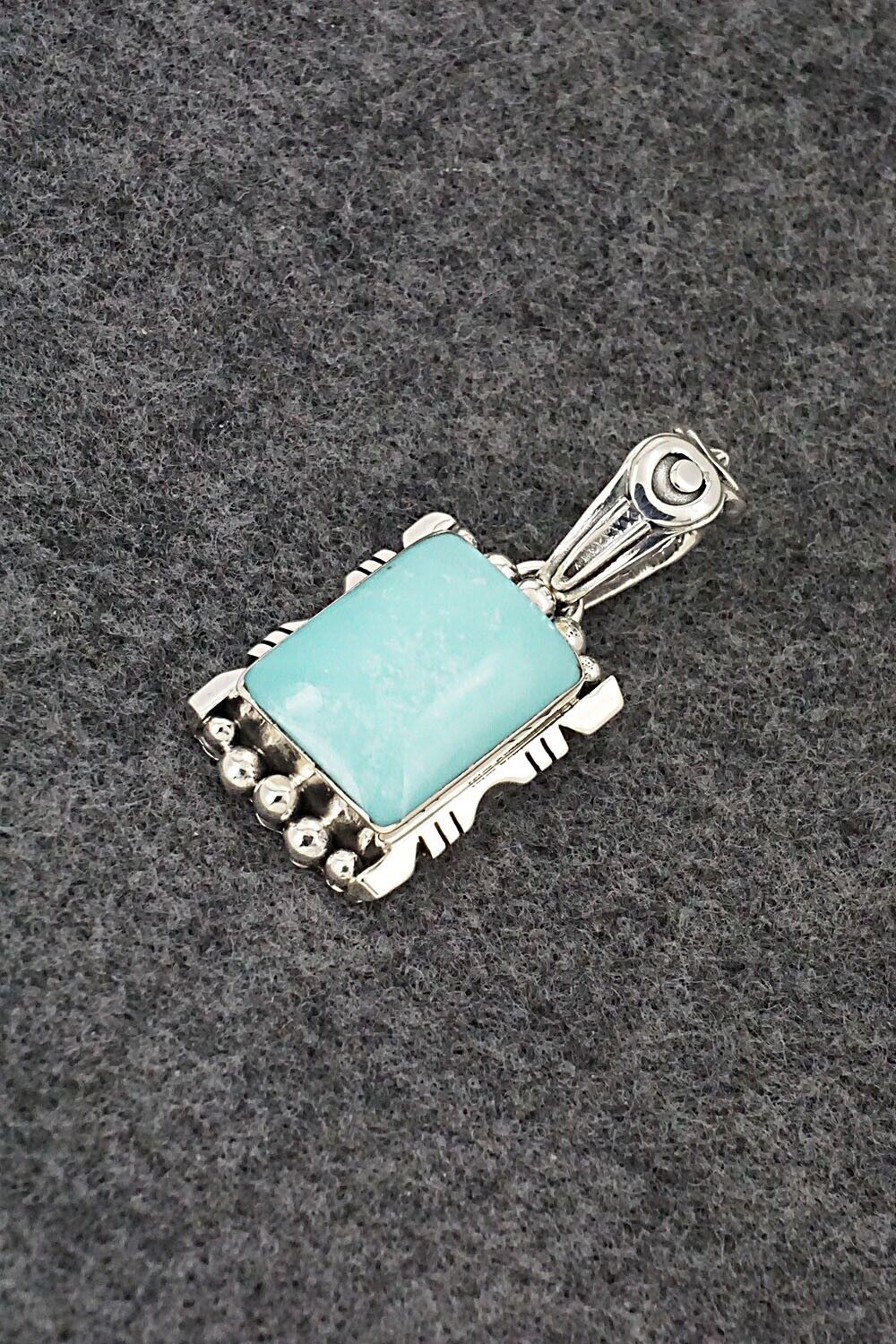 Turquoise & Sterling Silver Pendant - Phyllis Smith