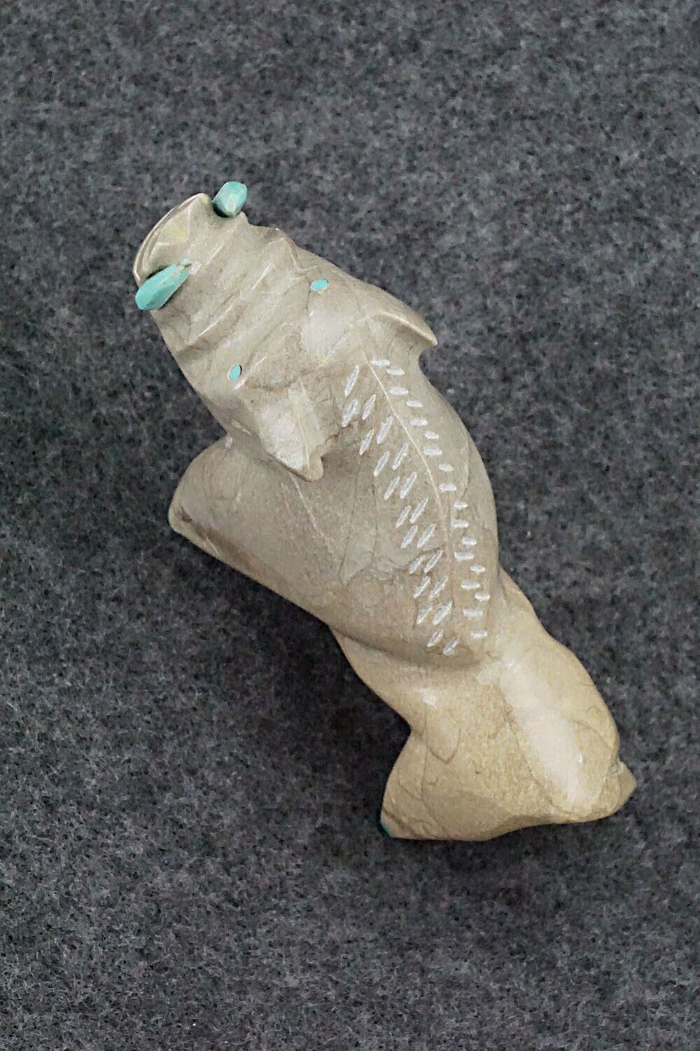 Warthog Zuni Fetish Carving - Enrike Leekya