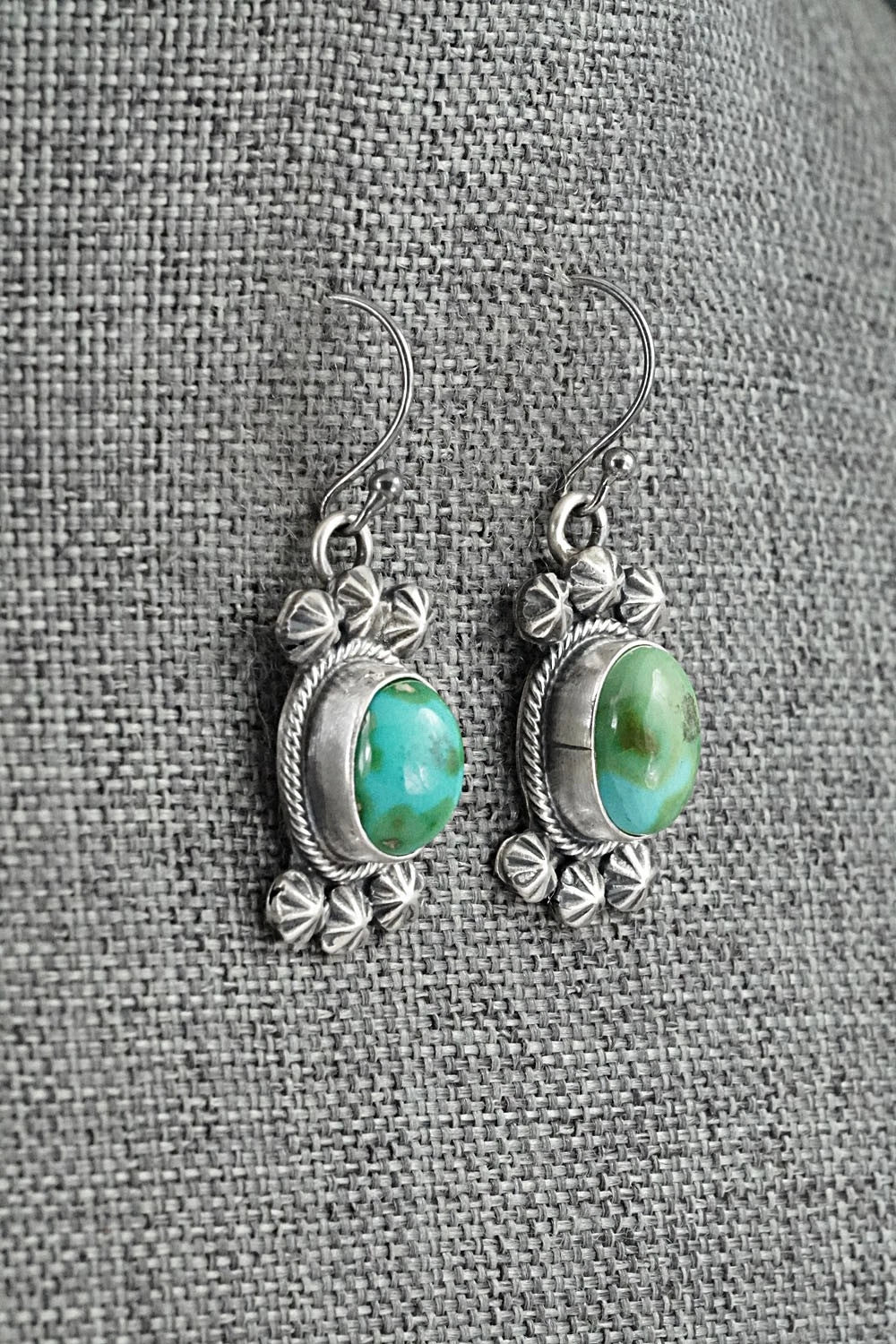 Turquoise & Sterling Silver Squash Blossom Set - Darrin Livingston