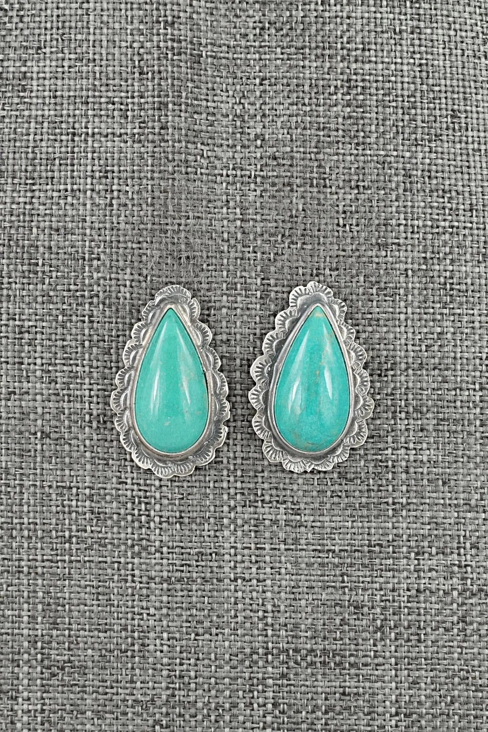 Turquoise & Sterling Silver Earrings - Carlos Francisco