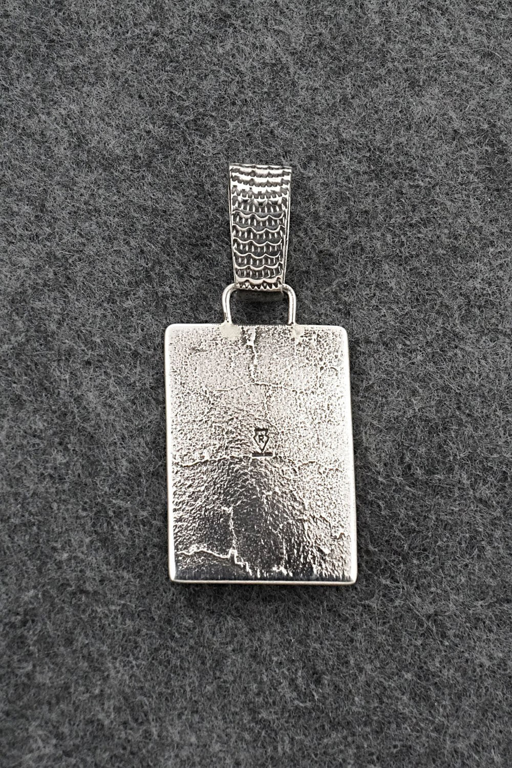 Turquoise & Sterling Silver Pendant - Ernest Rangel