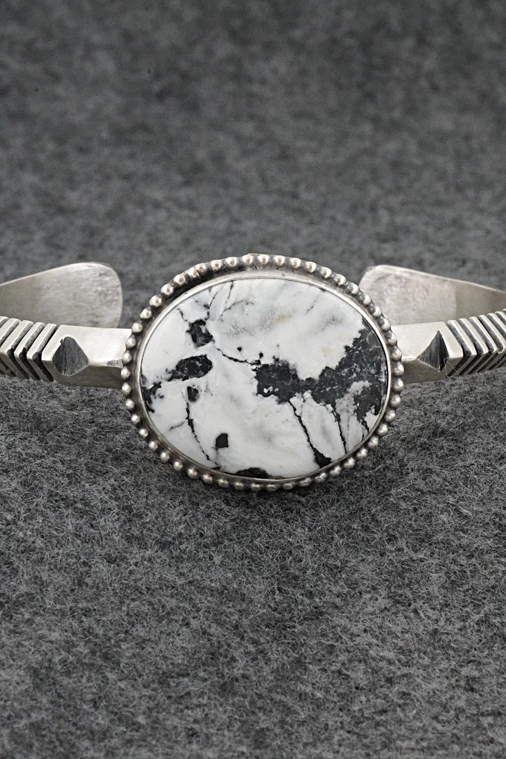 White Buffalo & Sterling Silver Bracelet - Paul Livingston