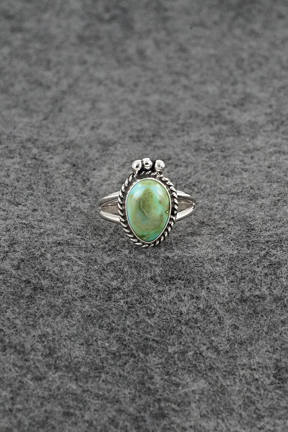 Turquoise & Sterling Silver Ring - Rosemary Saunders - Size 6