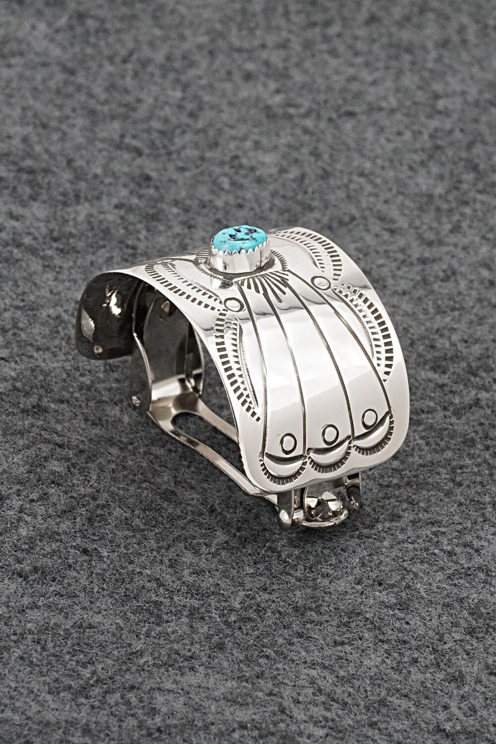 Turquoise & Sterling Silver Hair Barrette - Jolene Begay