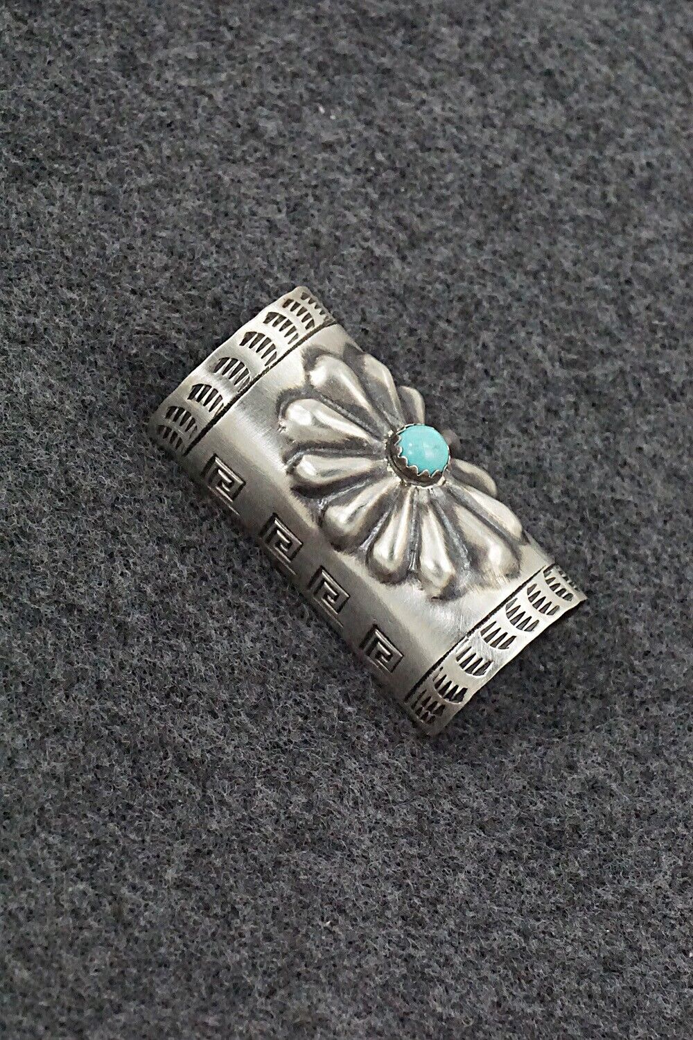 Turquoise & Sterling Silver Hair Pin - Arlene Soce
