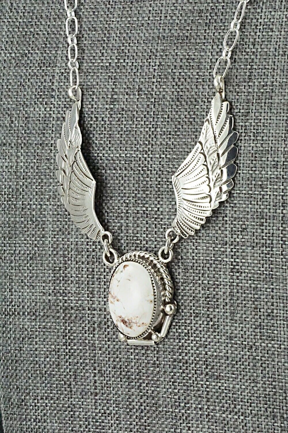 Wild Horse & Sterling Silver Necklace - Charlene Yazzie
