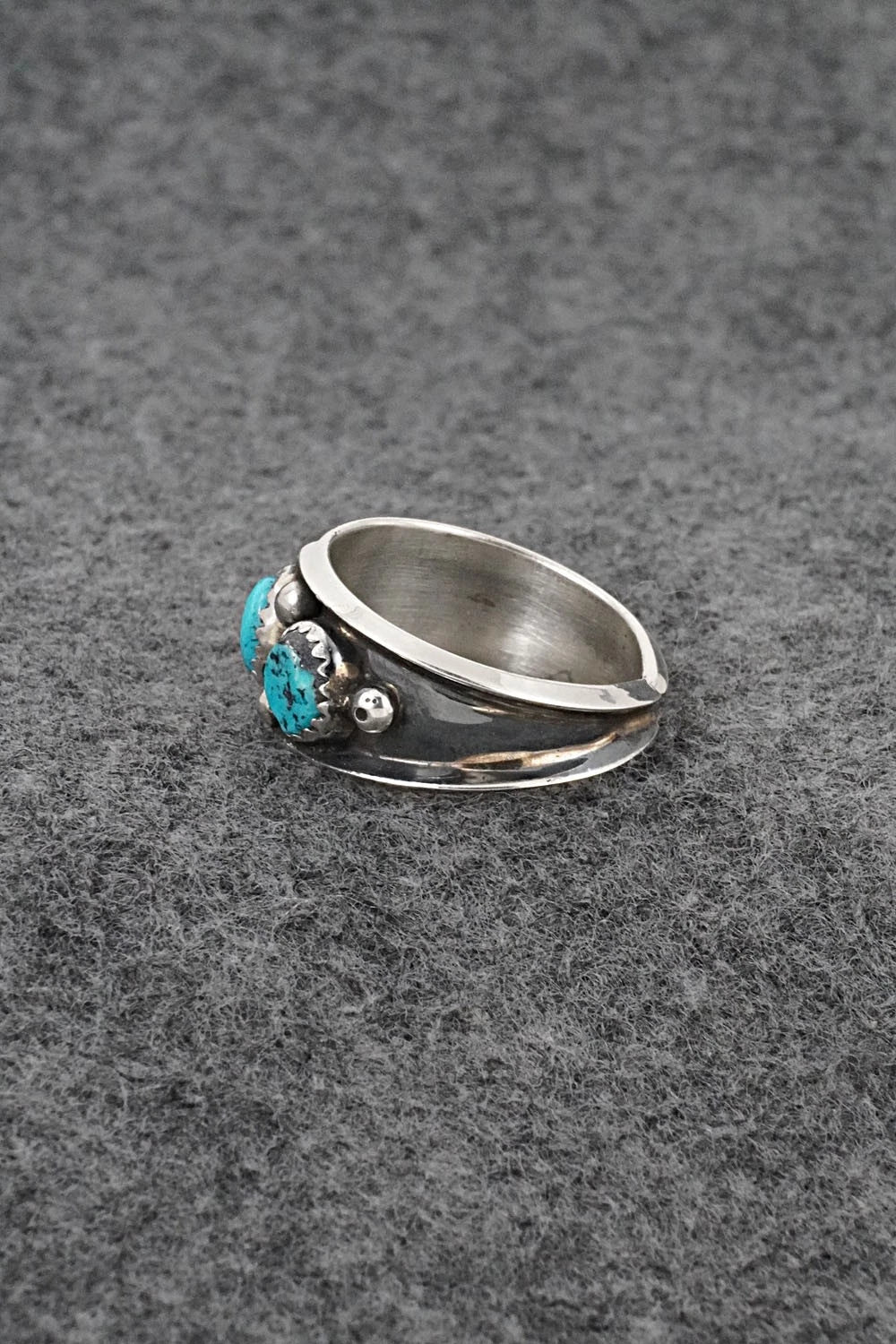 Turquoise & Sterling Silver Ring - Paul Largo - Size 10