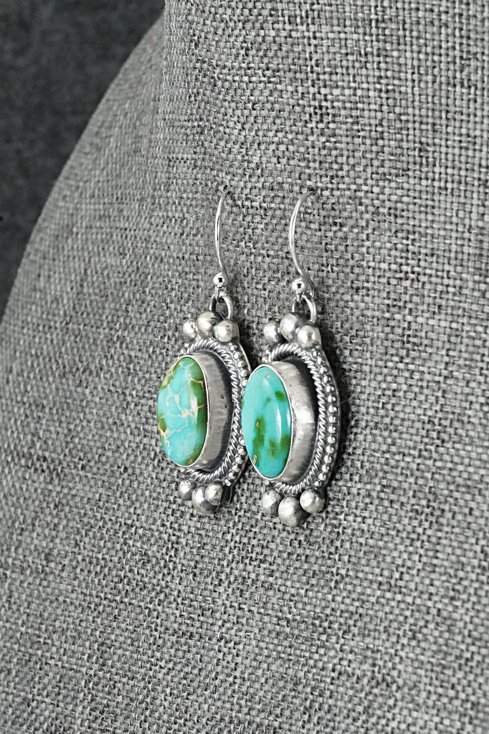 Turquoise & Sterling Silver Squash Blossom Set - Bobby Johnson