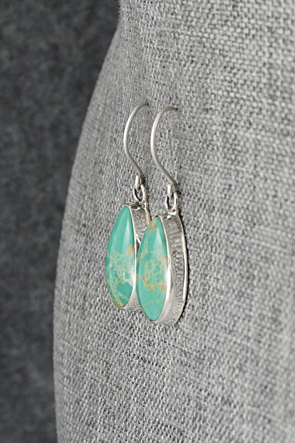 Turquoise & Sterling Silver Earrings - Rosemary Saunders