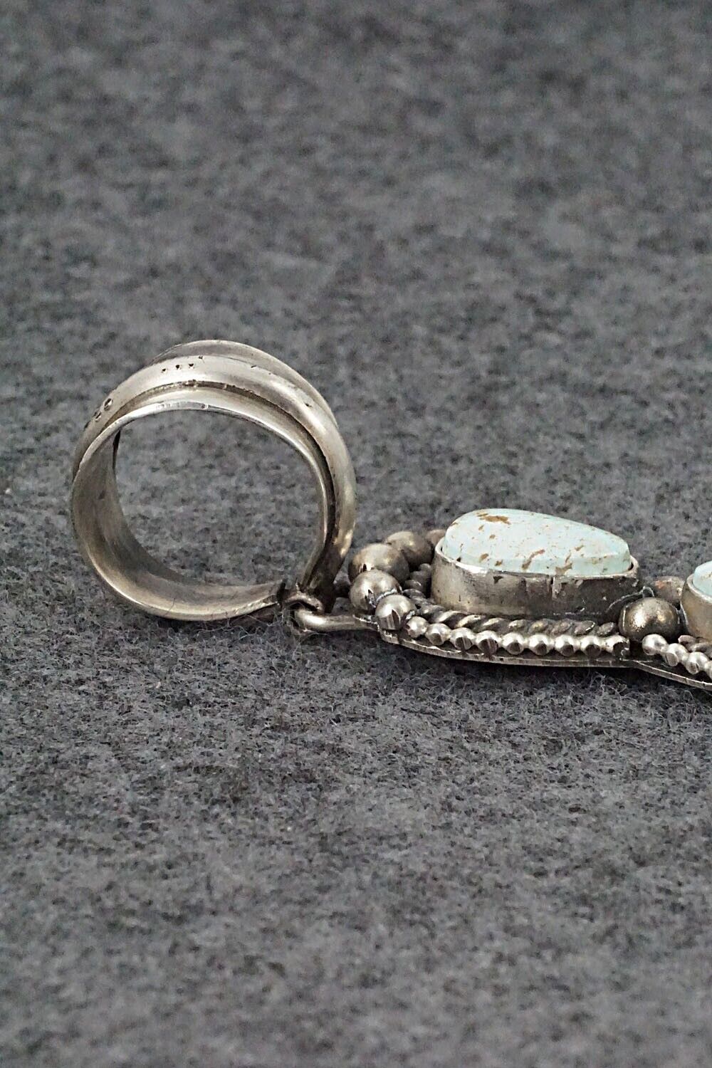 Turquoise & Sterling Silver Pendant - Rosita Calladitto