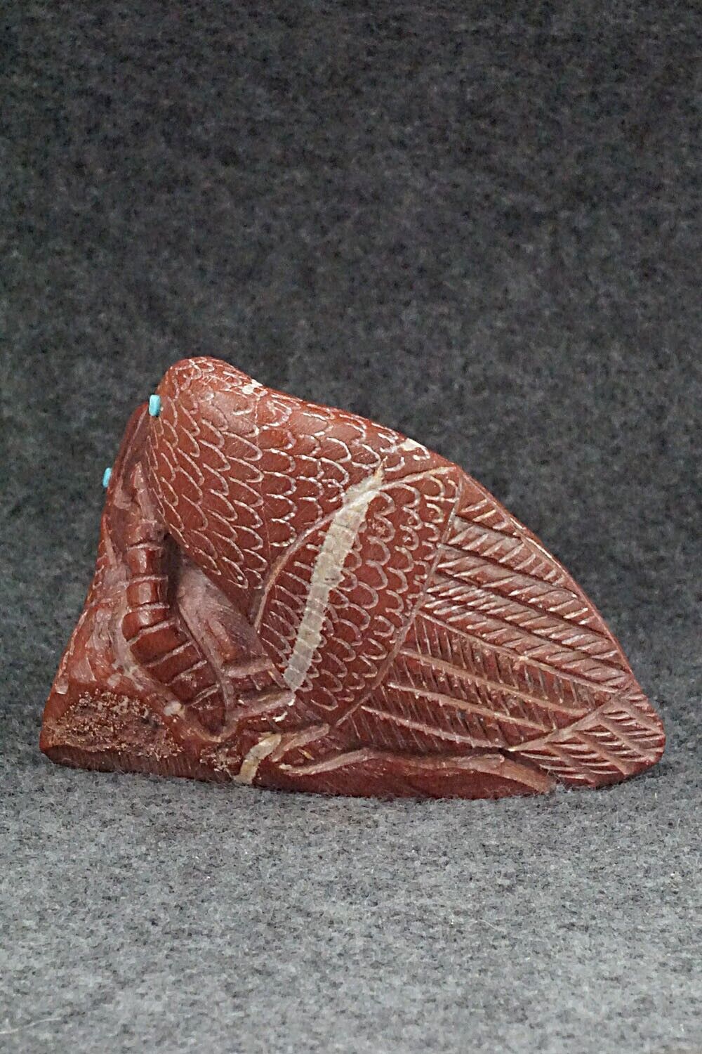 Eagles Zuni Fetish Carving - Carlton Kaamasee
