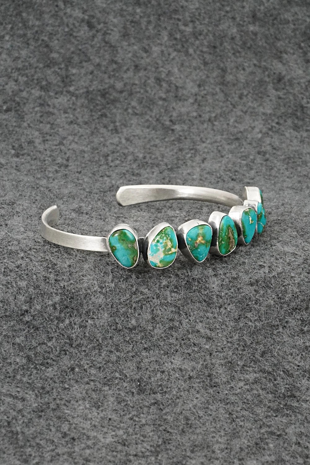 Turquoise & Sterling Silver Bracelet - Tom Lewis