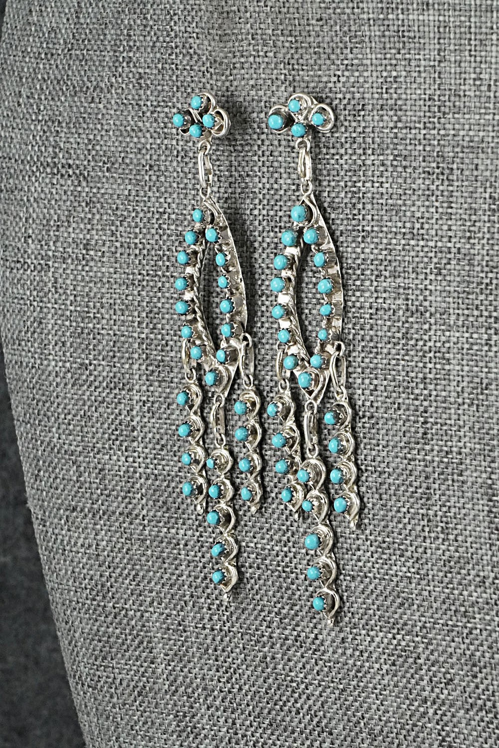 Turquoise & Sterling Silver Earrings - Wayne Johnson