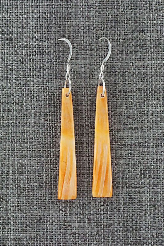 Spiny Oyster & Sterling Silver Earrings - Jesus Espino