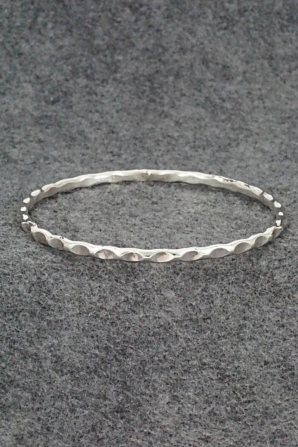 Sterling Silver Bangle Bracelet - Elaine Tahe