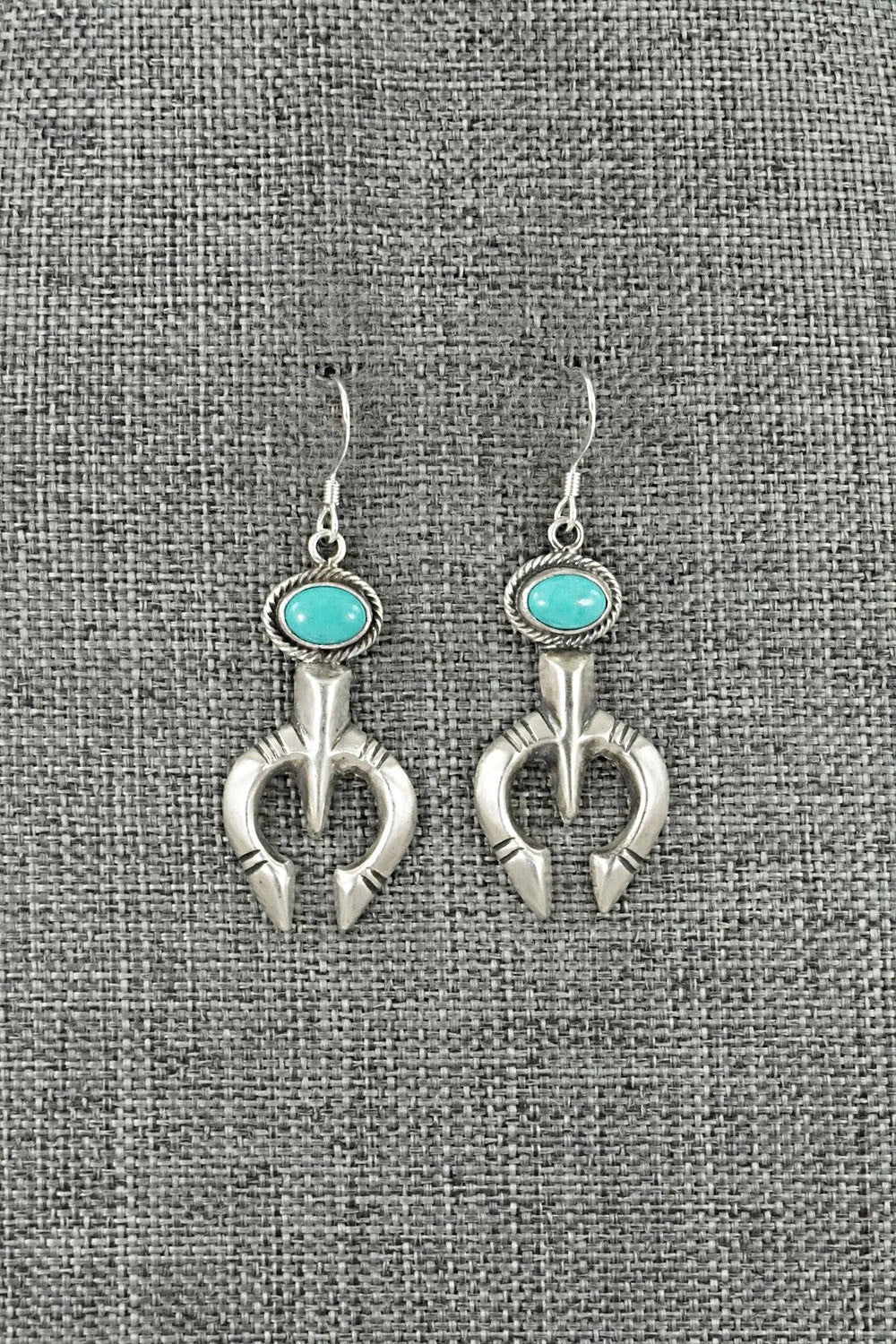 Turquoise & Sterling Silver Earrings - Gary Shorty
