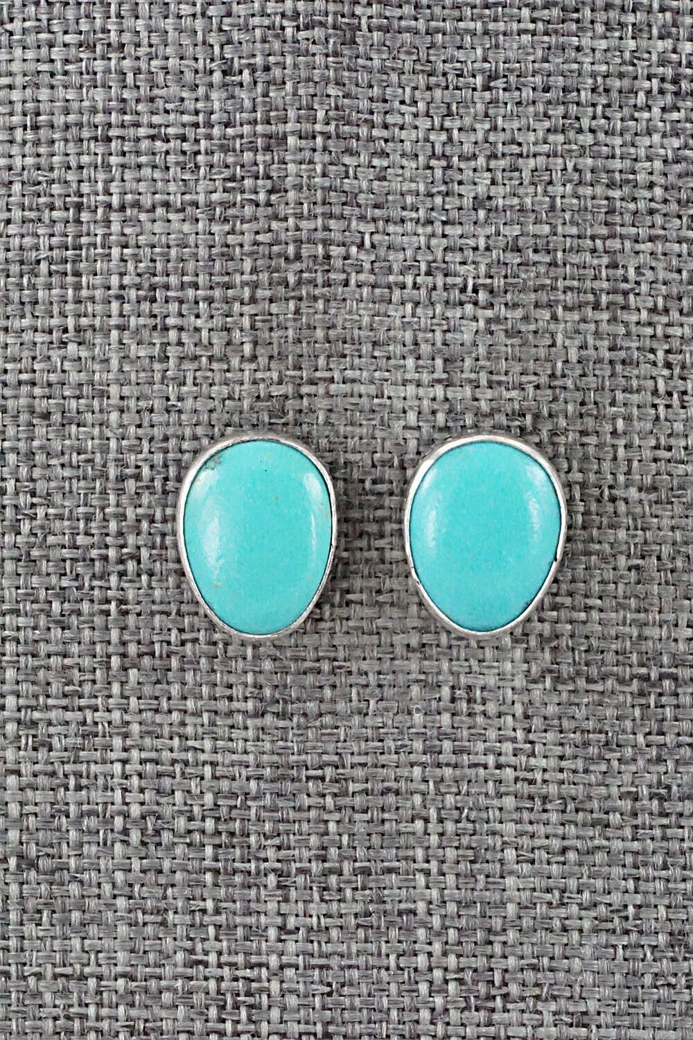 Turquoise & Sterling Silver Earrings - Marco Begaye