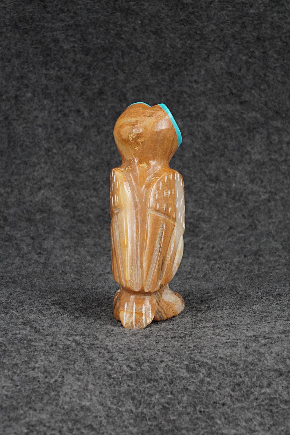 Owl Zuni Fetish Carving - Enrike Leekya