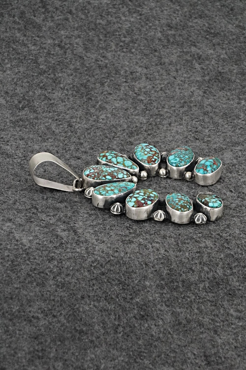 Turquoise & Sterling Silver Pendant - Paul Livingston