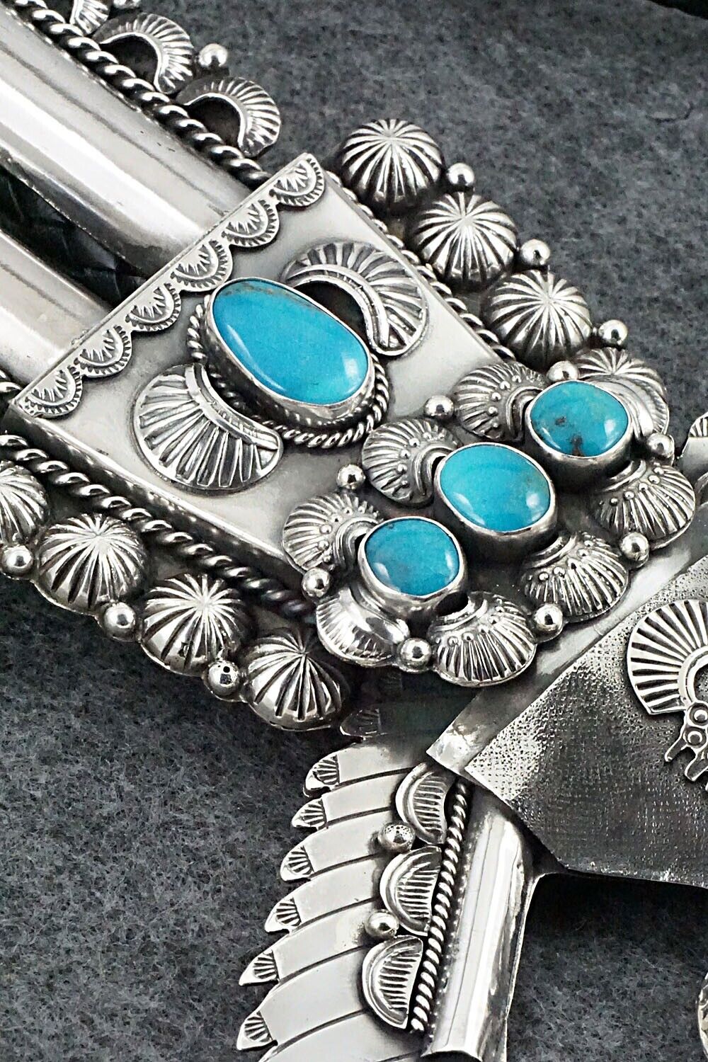 Turquoise & Sterling Silver Bolo Tie - Garrett Hale