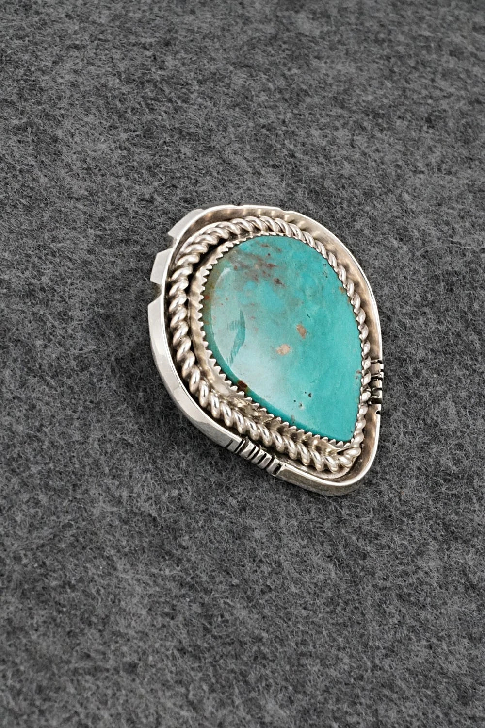 Turquoise & Sterling Silver Pendant - Eunise Wilson