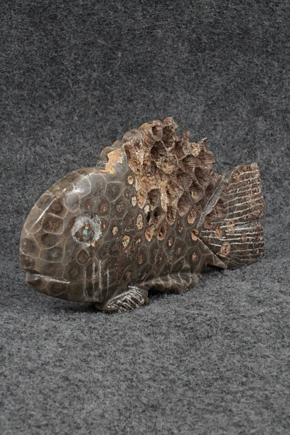 Fish Zuni Fetish Carving - Tony Mackel