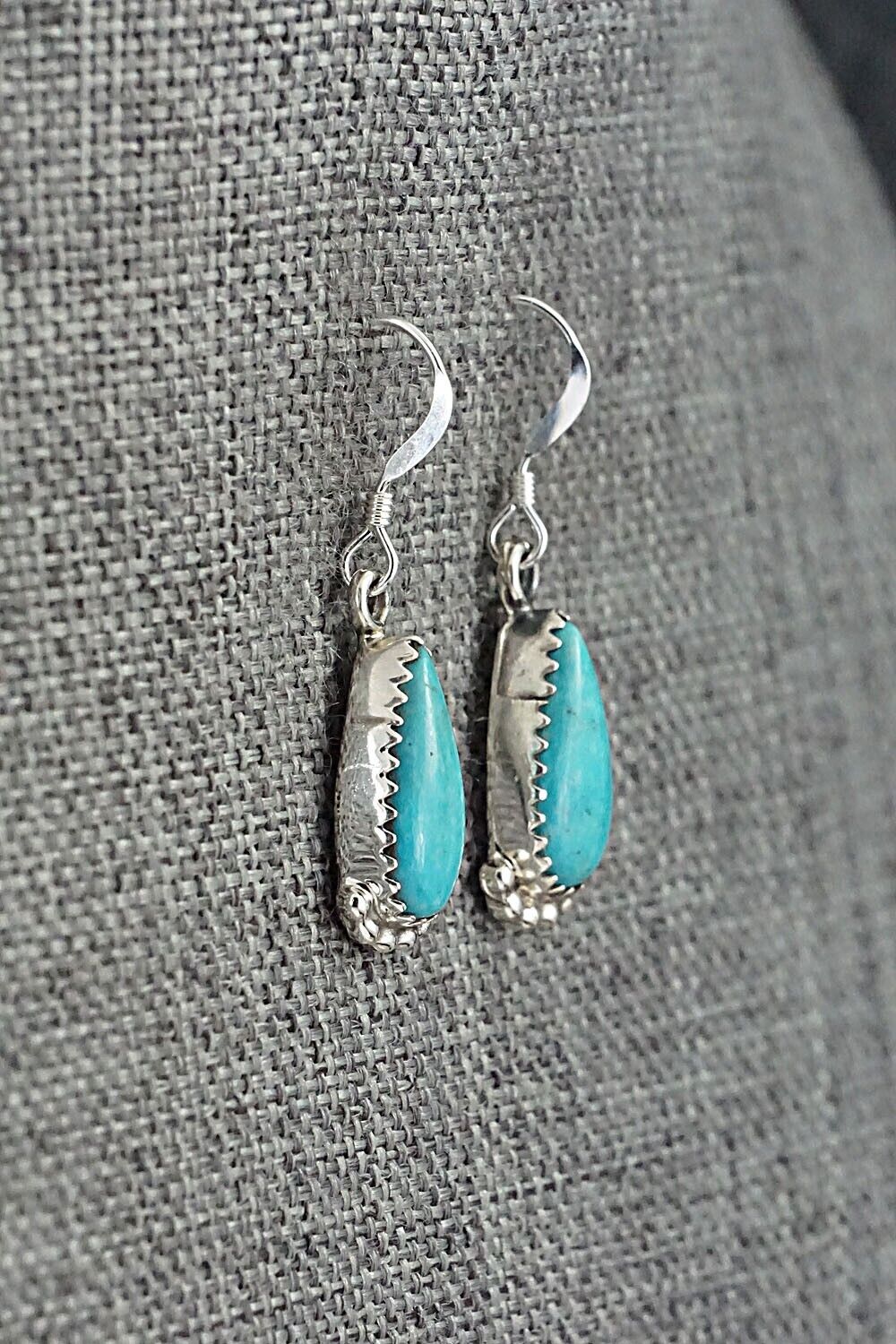 Turquoise & Sterling Silver Earrings - Emery Spencer