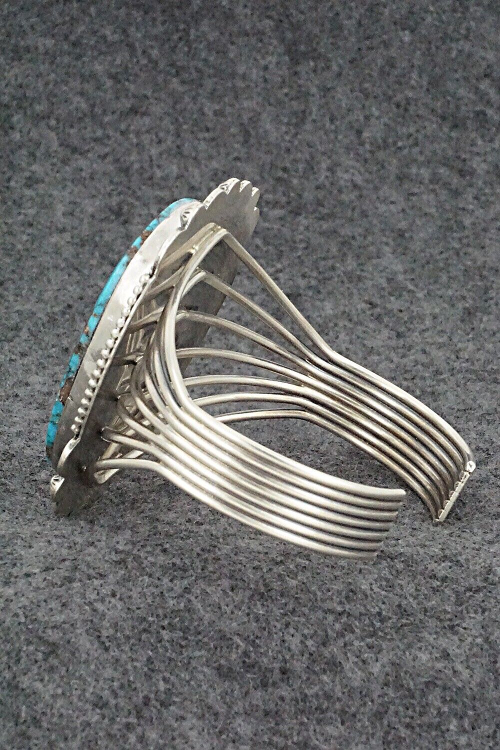 Turquoise & Sterling Silver Bracelet - Derrick Gordon