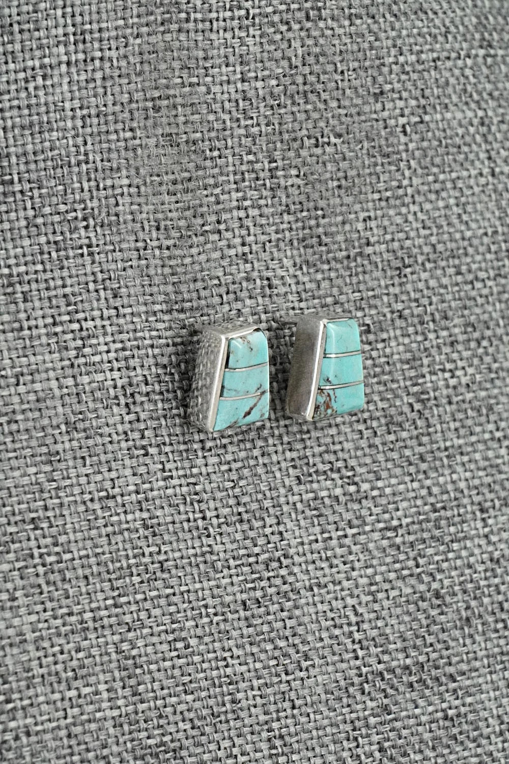 Turquoise and Sterling Silver Earrings - Michelle Haloo
