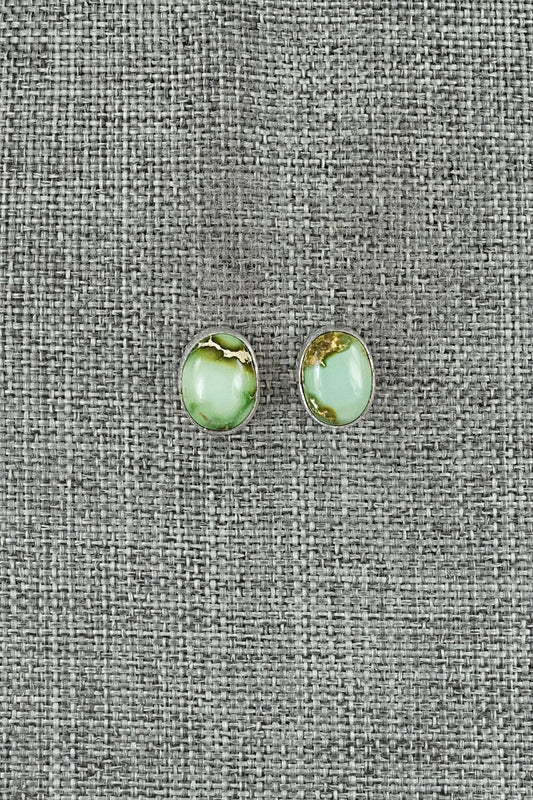 Turquoise & Sterling Silver Earrings - Rosemary Saunders